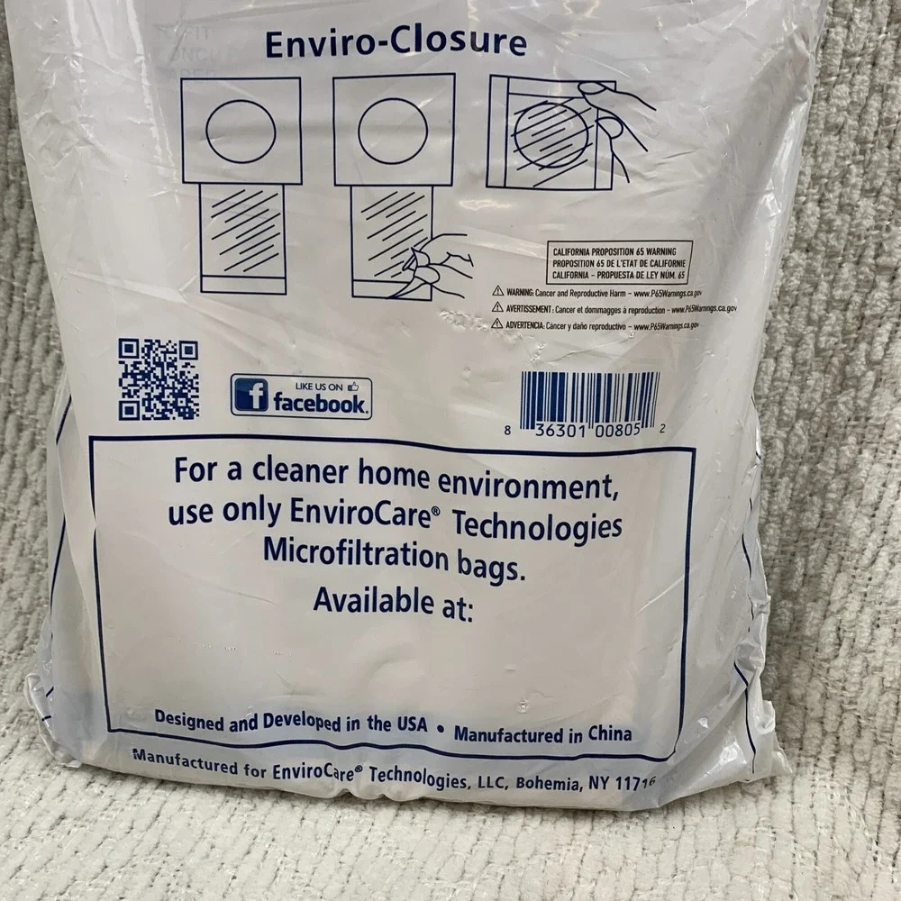 12 Electrolux Allergy Micro filtration Canister Style C Vacuum Bags‎ Envirocare